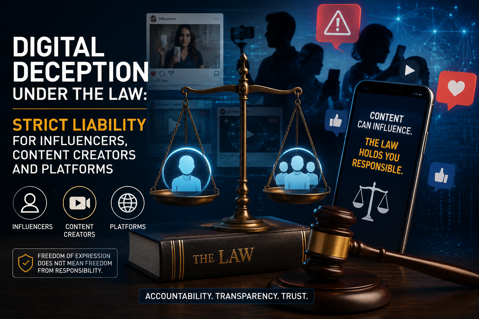 Digital Deception Under the Law: Strict Liability for Influencers, Content Creators and Platforms 